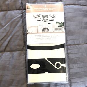 Laundry room removable wall decals